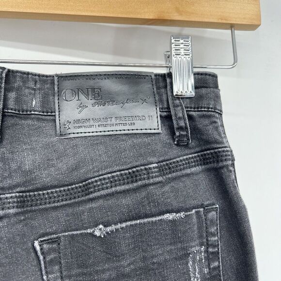 One X One Teaspoon High Waist Freebird II Black Skinny Jeans Women’s Sz. 22 XXS - Picture 6 of 11
